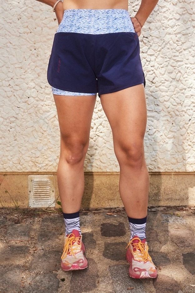 Chaussettes de sport femme mi-hautes en fibre recyclée