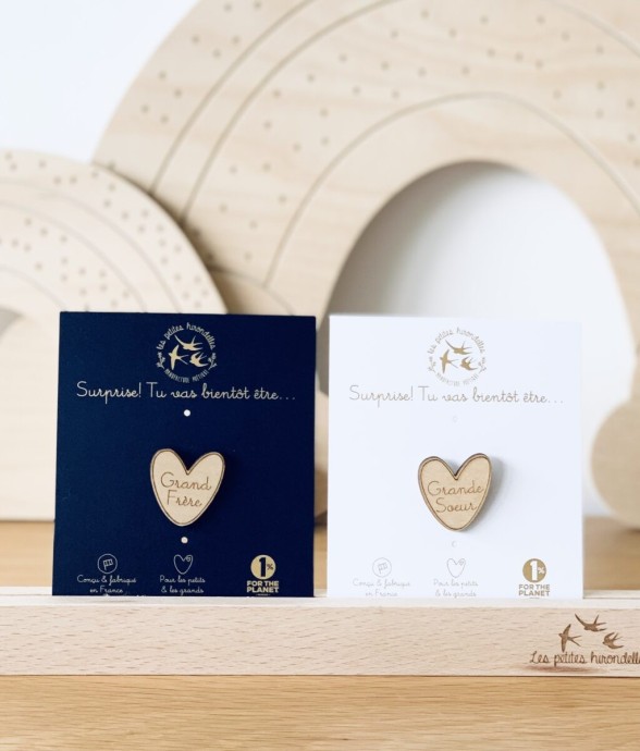 Pin's en bois - Tu vas être...