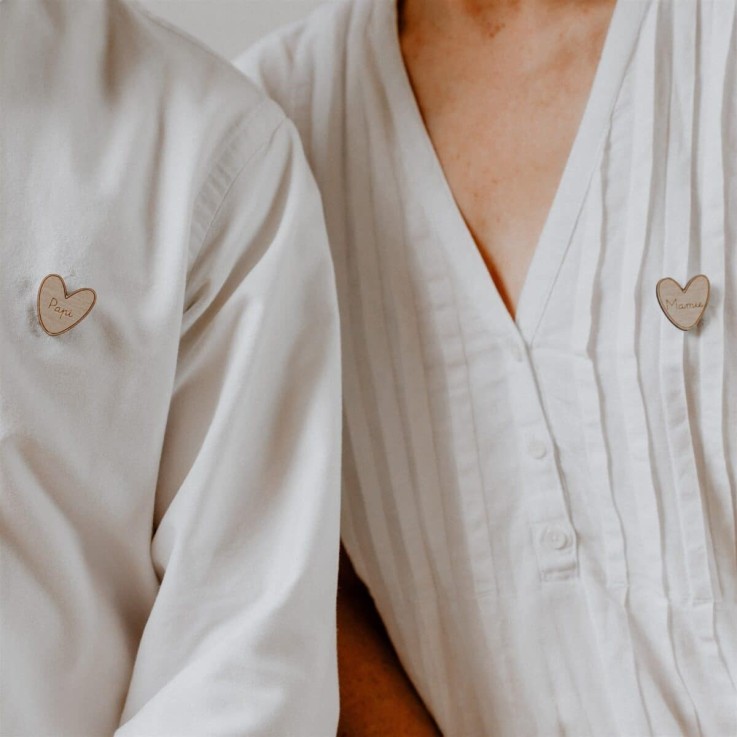 Pin's en bois - Tu vas être papi