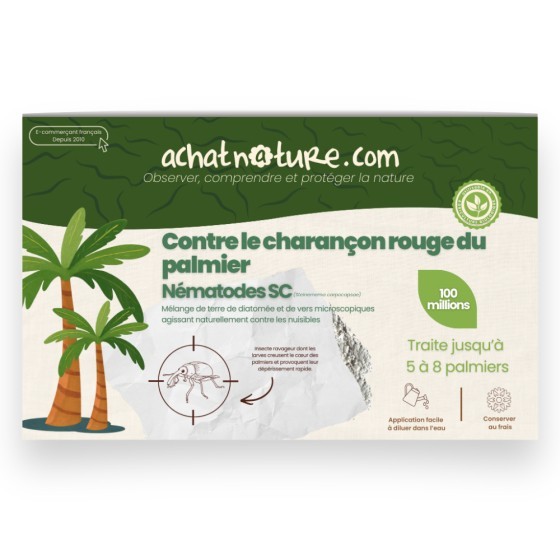 Nématodes SC contre charançon rouge du palmier - 100 millions - 5 à 8 palmiers