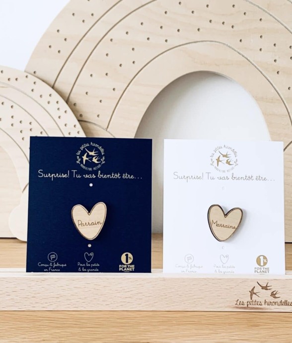 Pin's en bois - Tu vas être...
