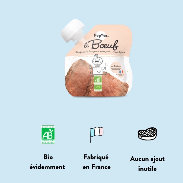 Gourde Repas Bio Boeuf - 60 g