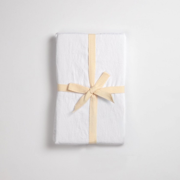 Drap housse 1 personne Satin de Coton Bio lavé