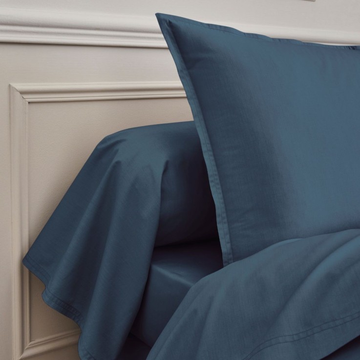 Drap housse uni en percale de coton, bonnet de 35cm, PREMIÈRE