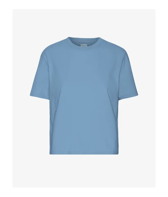 Crop Shirt Boxy Seaside Blue