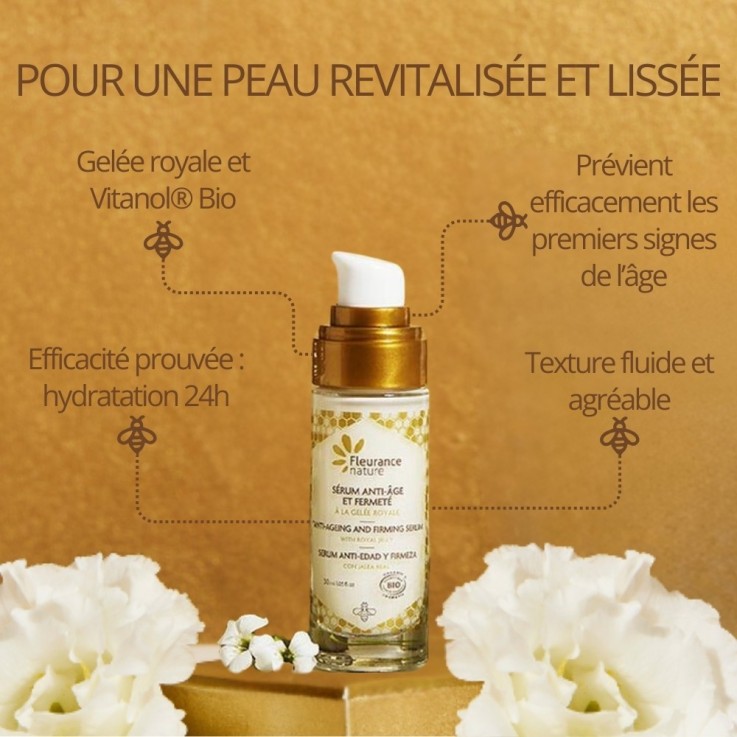 Sérum Anti-Âge et Fermeté – Gelée Royale (30ml) Bio