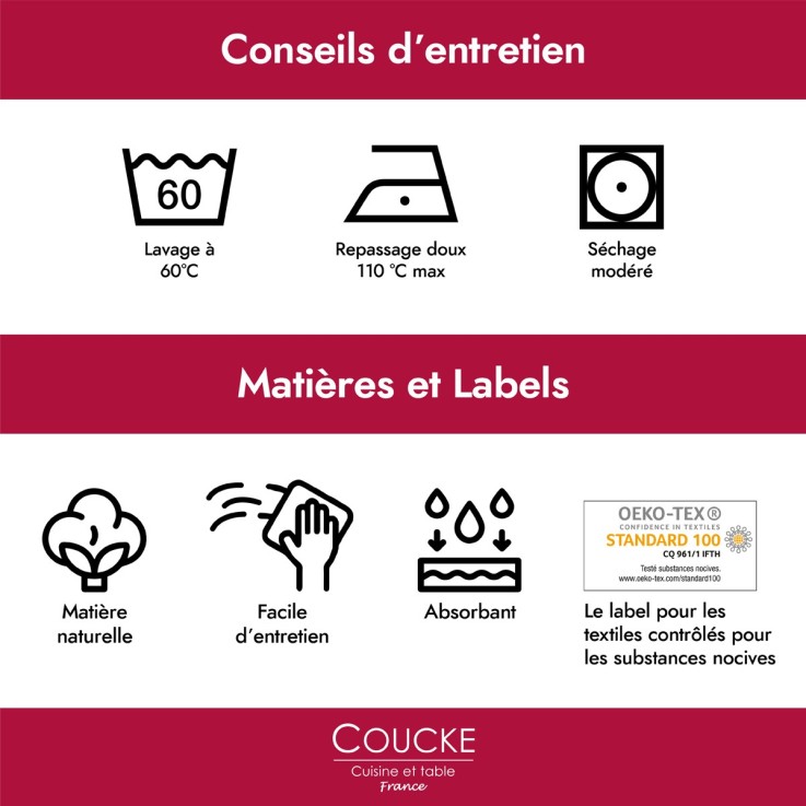 Nappe ronde unie en coton, ARRAS
