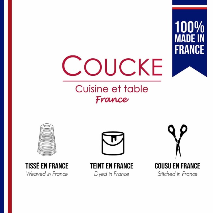 Lot de 6 serviettes de table en coton, ARRAS