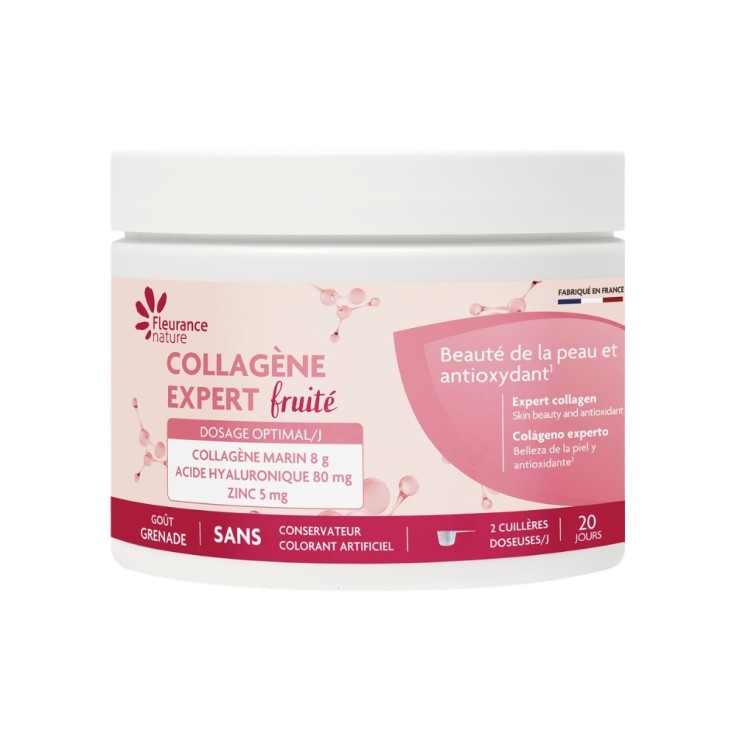 Collagène Expert Fruité Goût Grenade – Peau (190g) Vegan