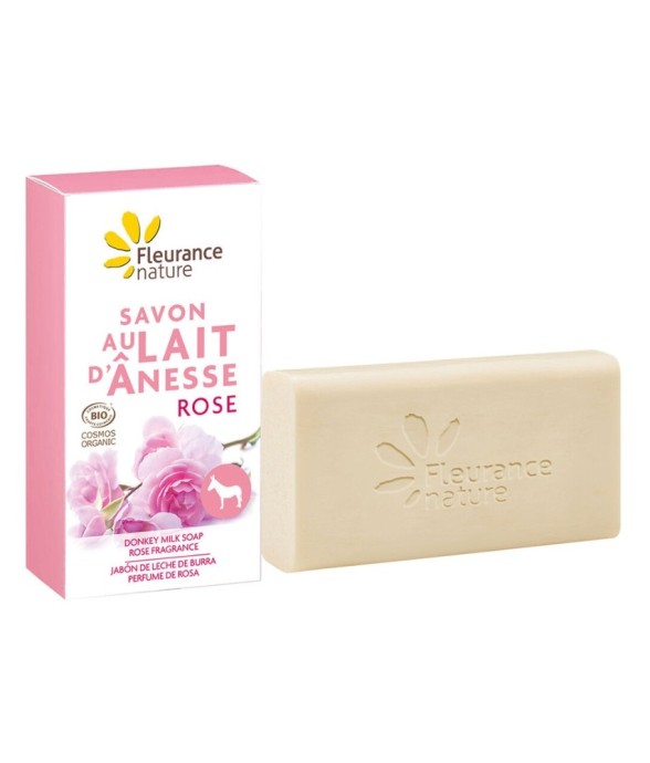 Savon au lait d'ânesse Rose...