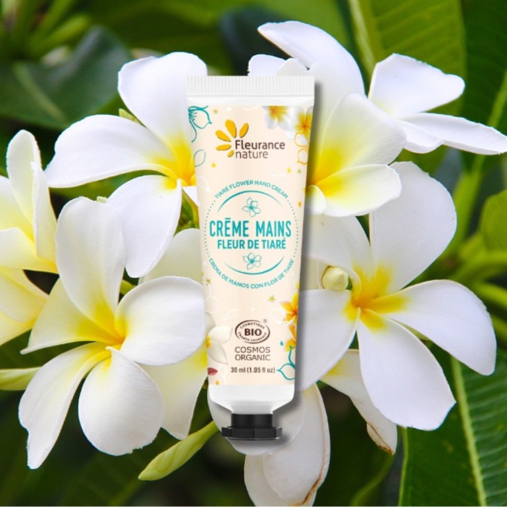 Crème Mains Fleur de Tiaré (30ml) Bio