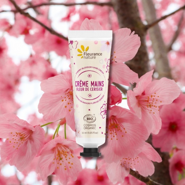 Crème Mains Fleur de Cerisier (30ml) Bio