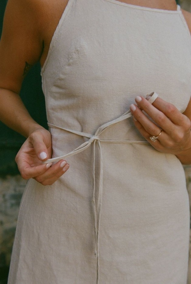 Robe Junie beige Coton Bio