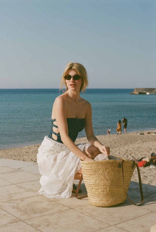 Une pièce Carlota bleue Fibres Recyclées