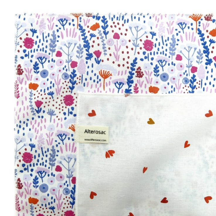 Mouchoirs lavables en coton x 2 (L)