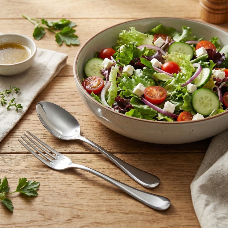 Set 2 couverts de service en inox