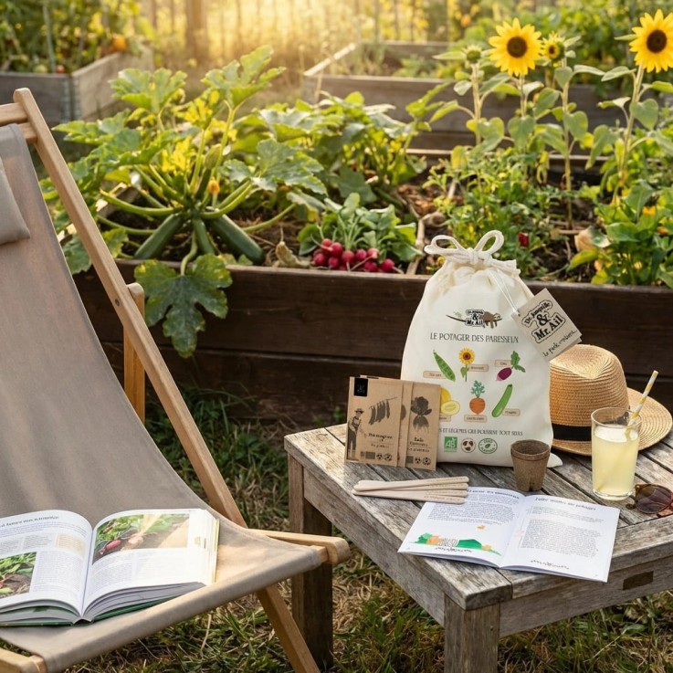 Kit de graines bio - Le potager des paresseux