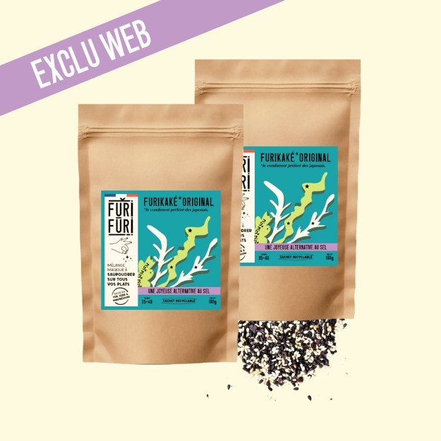 ECO-RECHARGE FURIKAKE ORIGINAL DUO - Alternative au sel - Condiment sésame & algues