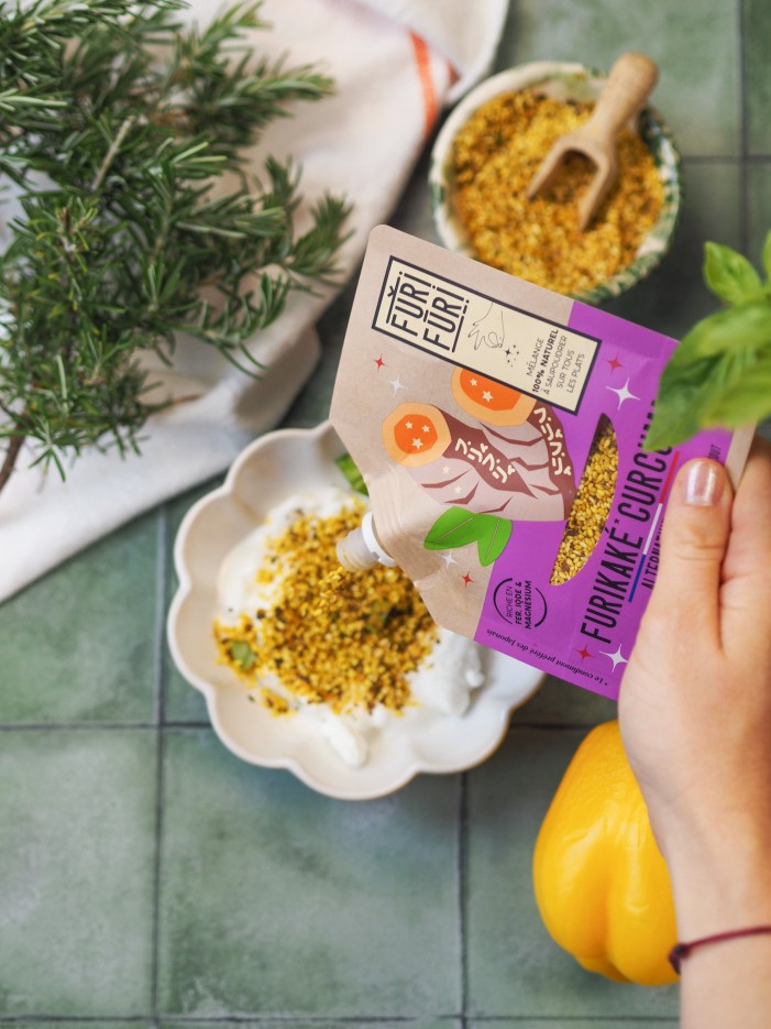 FURIKAKE CURCUMA DUO - Alternative au sel - Condiment sésame & algues
