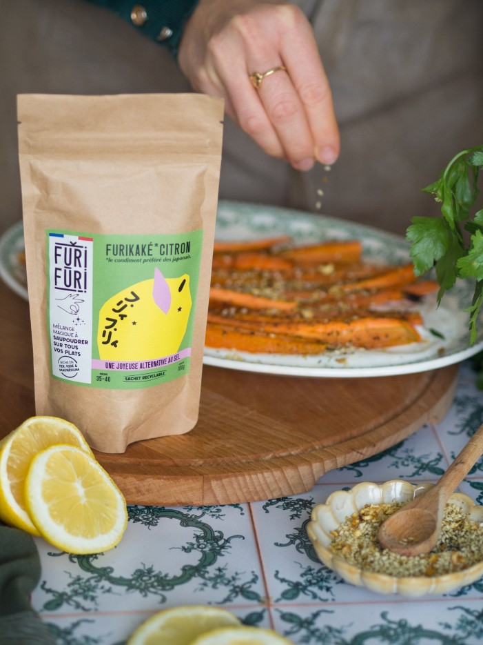 PACK 4 ECO-RECHARGES FURIKAKE - Alternative au sel - Condiment sésame & algues
