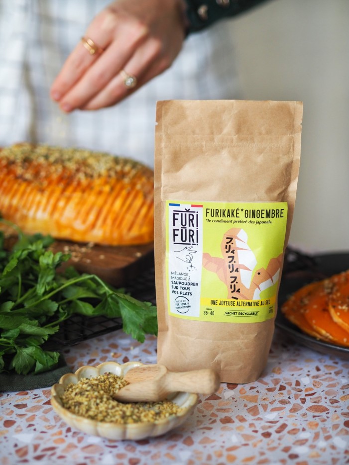 PACK 4 ECO-RECHARGES FURIKAKE - Alternative au sel - Condiment sésame & algues