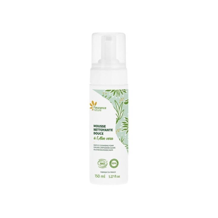 Mousse nettoyante douce à l'Aloe vera (40ml) Bio