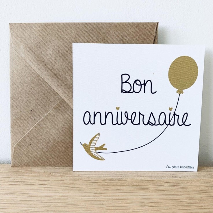 Carte de correspondance - Bon anniversaire
