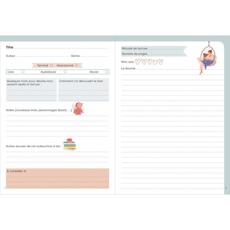 Carnet de lecture Bibliothèque