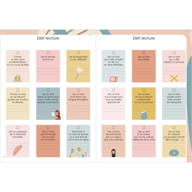 Carnet de lecture Bibliothèque