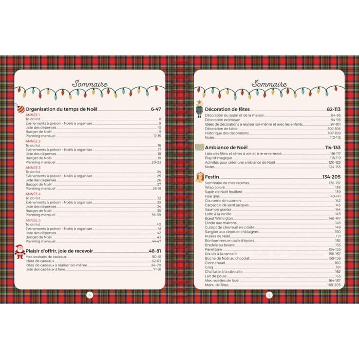 Carnet de Noël Spiralé - Français