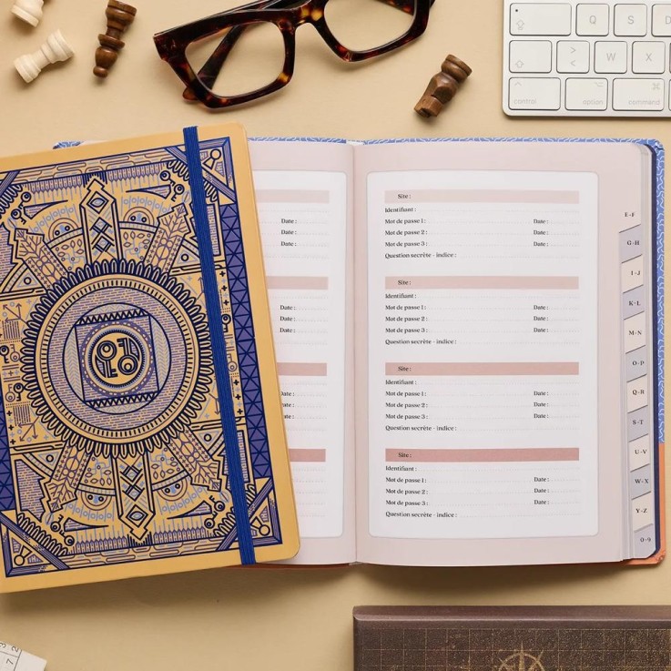 Carnet de mots de passe Grimoire