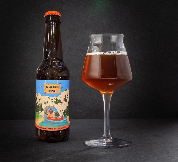 Bière Rousse au miel de Châtaignier - On s'la Coule Rousse