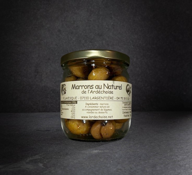 Marrons entiers au naturel - 240g
