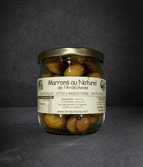 Marrons entiers au naturel...