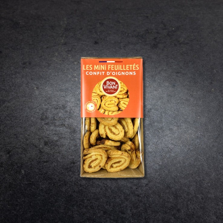 Feuilletés escargots au confit d'oignon