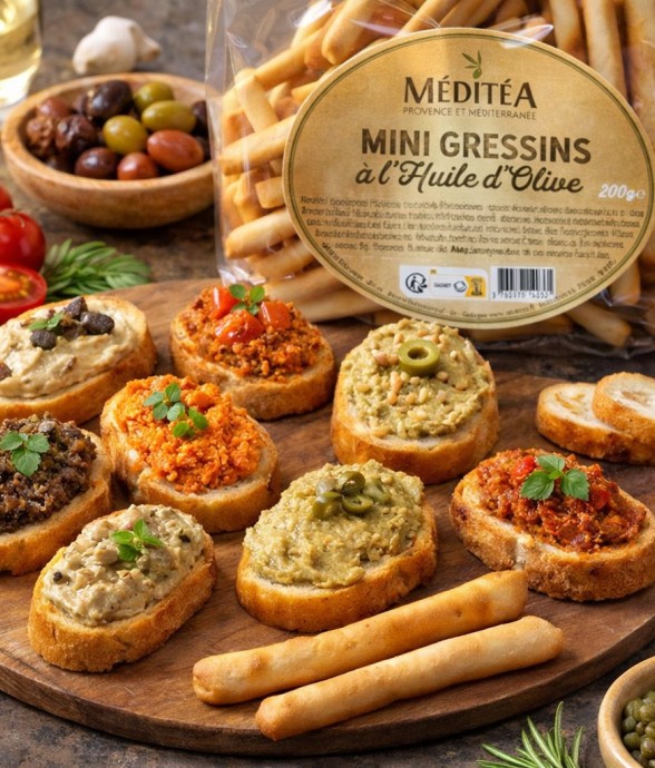 Mini gressins à l'huile...