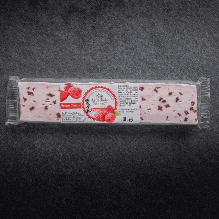 Nougat tendre à la framboise