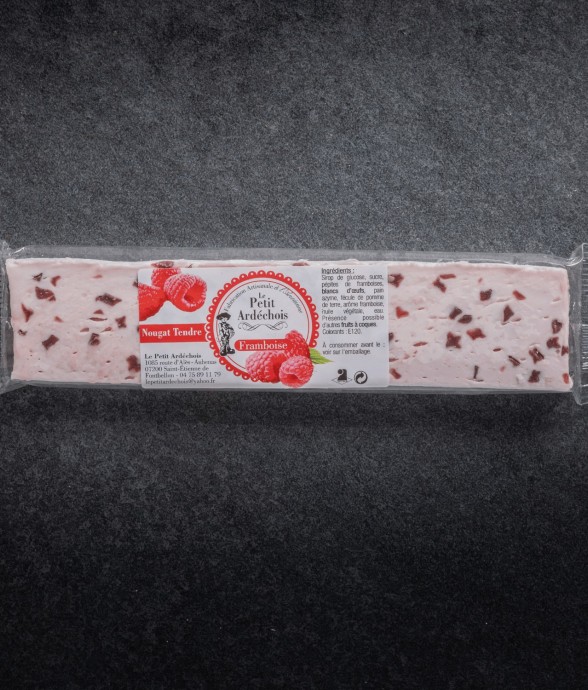 Nougat tendre à la framboise