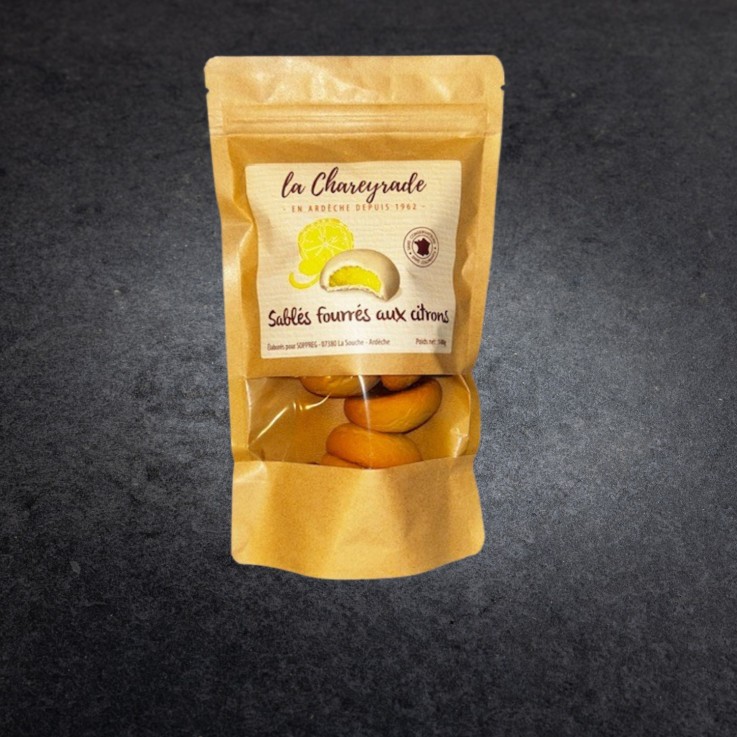 Sablés fourrés au citron - 140 gr