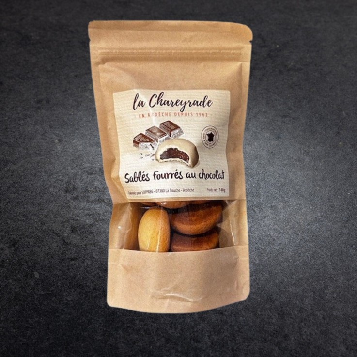 Sablés fourrés au chocolat - 140 gr