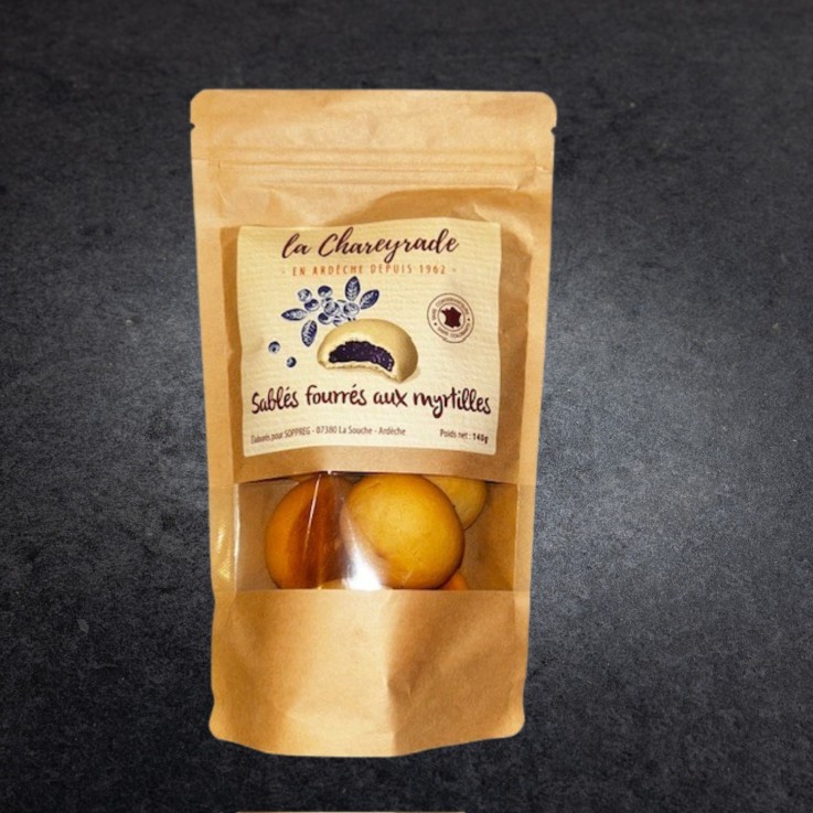 Sablés fourrés aux myrtilles - 140 gr