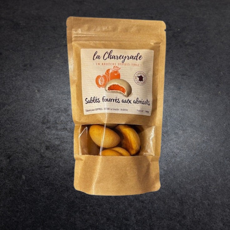 Sablés fourrés aux abricots - 140 gr