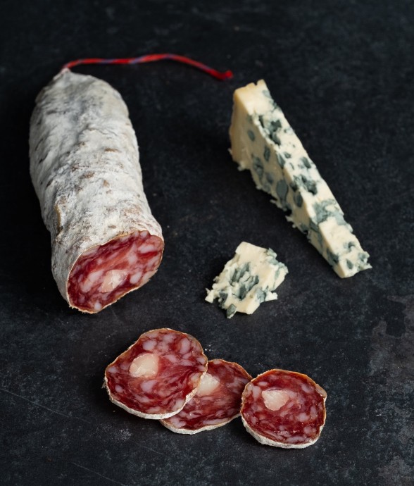 Saucisson sec au Roquefort