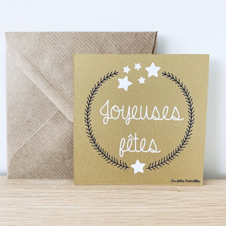 Carte de correspondance - Joyeuses fêtes