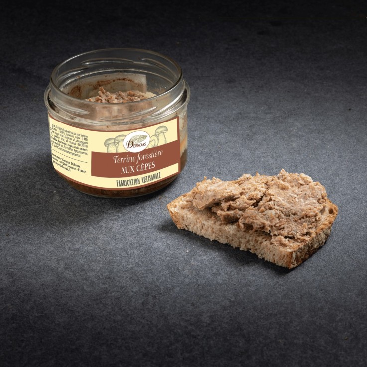 Terrine forestière aux cèpes
