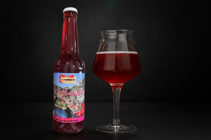 Thé glacé fleur d'hibiscus, framboise et myrtille