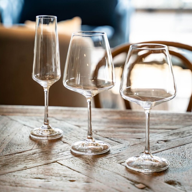 Boite de 6 flûtes Spirit 19 cl en verre cristallin