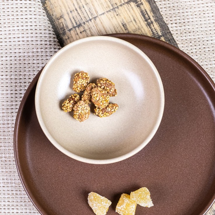 Coupelle Uno sable 12 cm (lot de 6) en grès