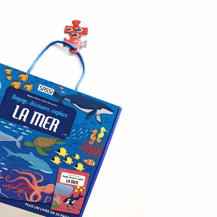 Coffret mers  et  océans : Livre & Puzzle