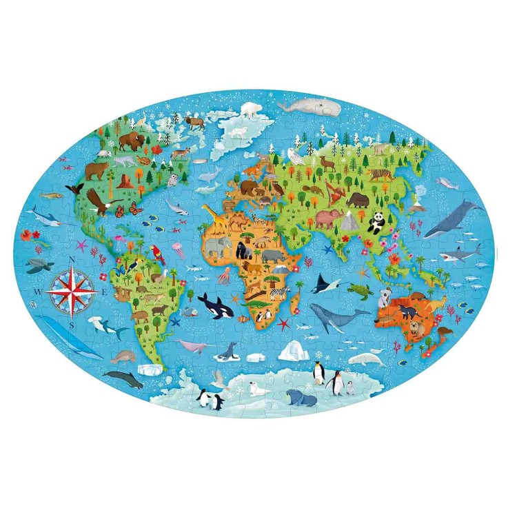 Coffret Mini Espèces menacées : Livre & Puzzle